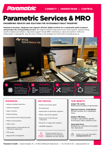 Parametric Services & MRO Flyer
